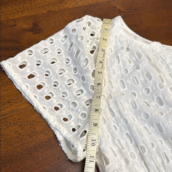 Anthropologie The Somerset Mini Dress: Eyelet Edition White Size Small - Picture 15 of 16